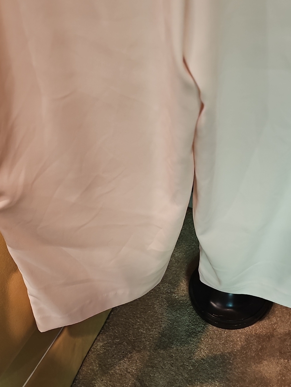Zara Wide-Leg Drawstring Pants in Cream - Picture 6 of 7